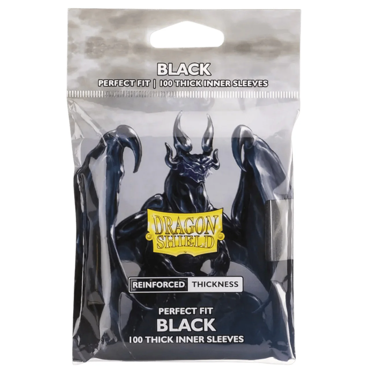 Dragon Shield Standard Perfect Fit Thick Toploader Inner Card Sleeves Black 100ct Bag