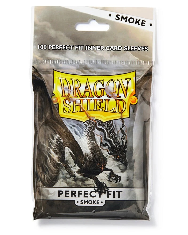 Dragon Shield Standard Perfect Fit Toploader Inner Card Sleeves Smoke 100ct Bag